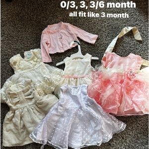 Baby girl dress lot